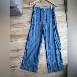 Blue Linen Pants